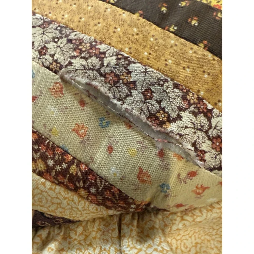 Handmade Quilted Patchwork Pillow 16